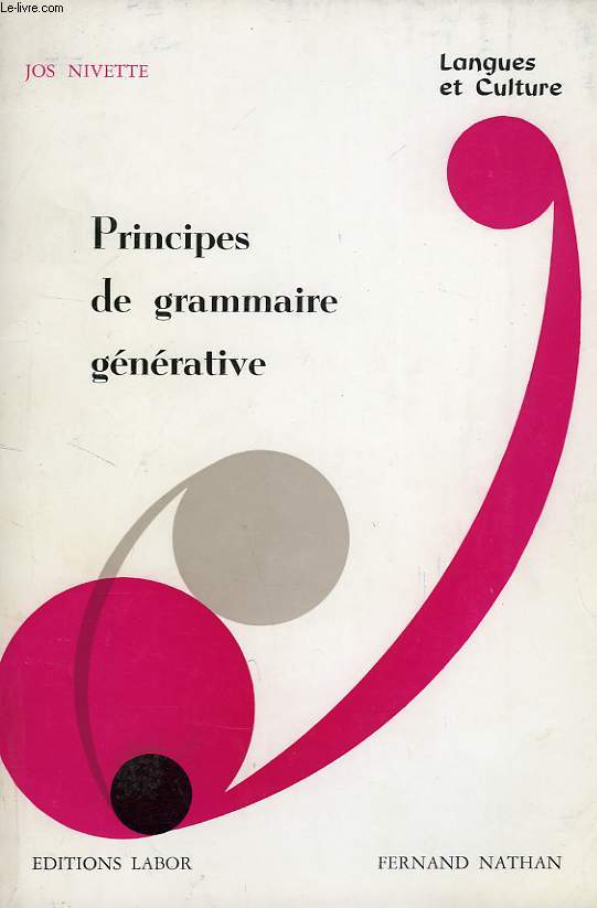 PRINCIPES DE GRAMMAIRE GENERATIVE