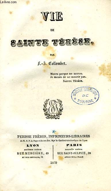 VIE DE SAINTE THERESE