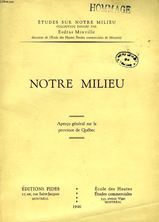 NOTRE MILIEU