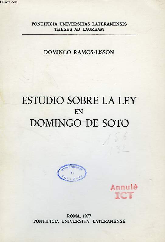 ESTUDIO SOBRE LA LEY EN DOMINGO DE SOTO