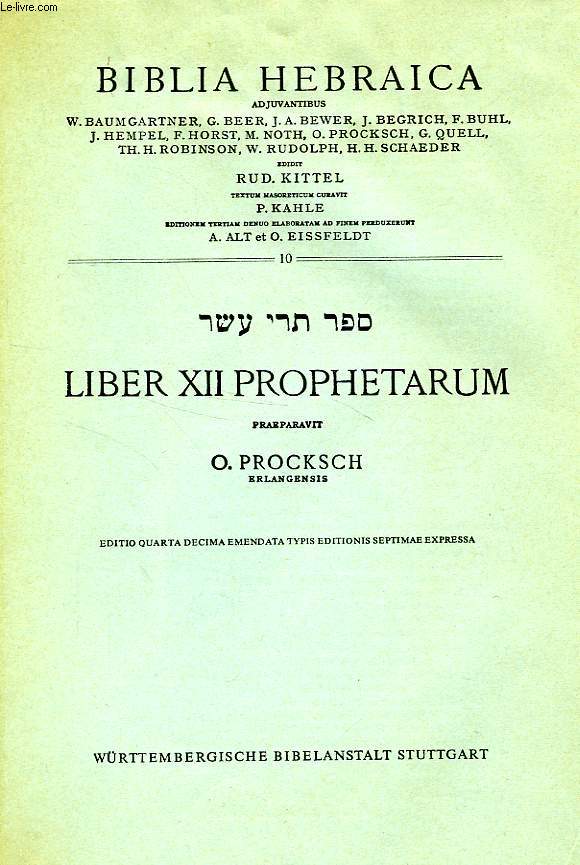 LIBER XII PROPHETARUM