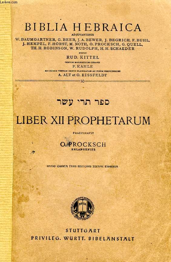 LIBER XII PROPHETARUM