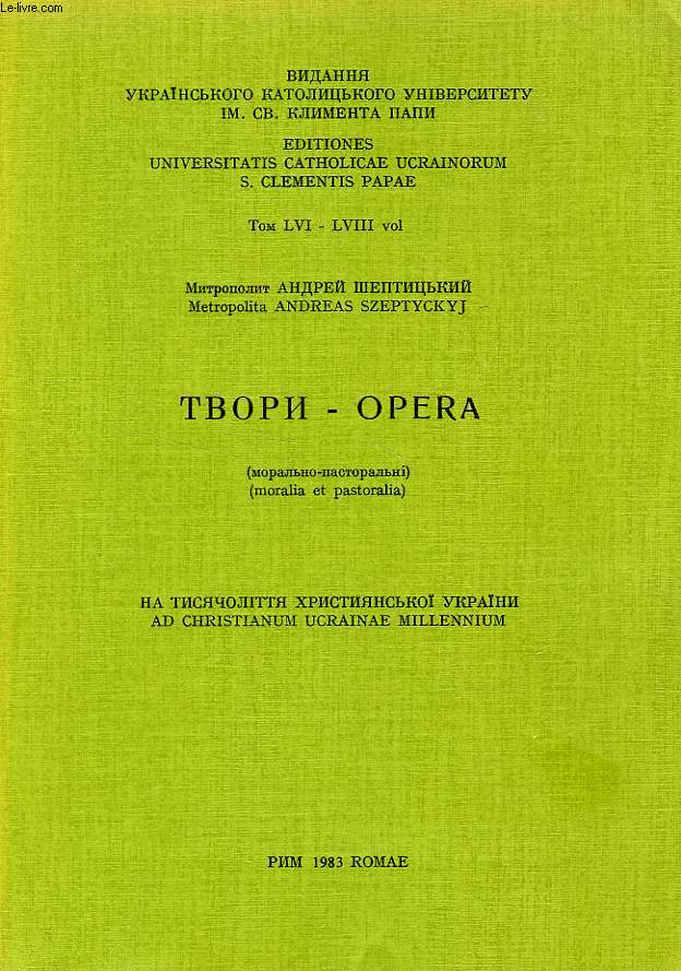 OPERA (MORALIA ET PASTORALIA)