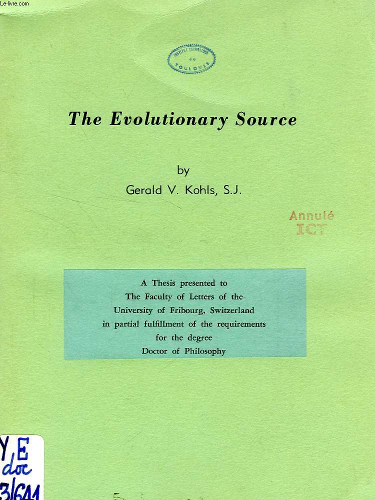 THE EVOLUTIONARY SOURCE (THESIS)