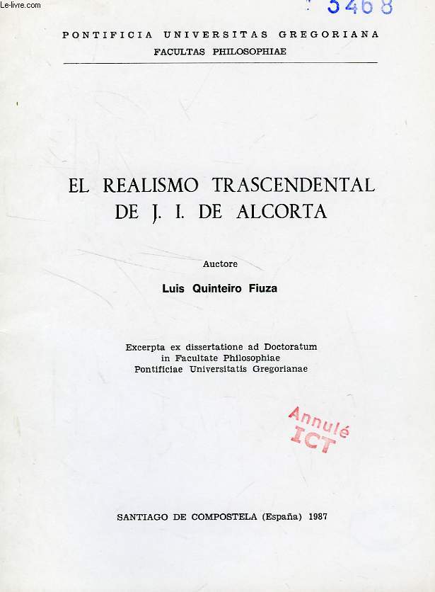 EL REALISMO TRASCENDENTAL DE J.I. DE ALCORTA