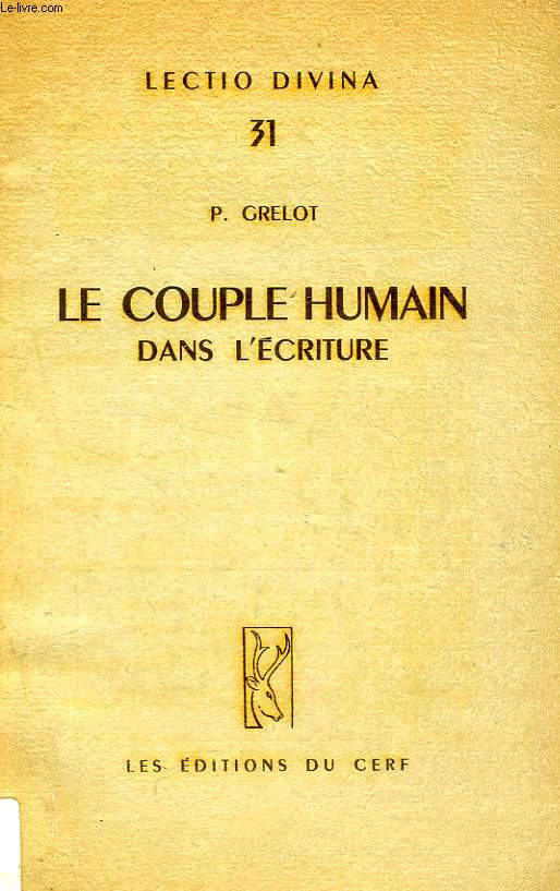 LE COUPLE HUMAIN DANS L'ECRITURE