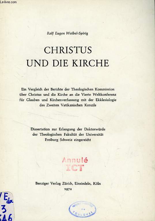 CHRISTUS UND DIE KIRCHE