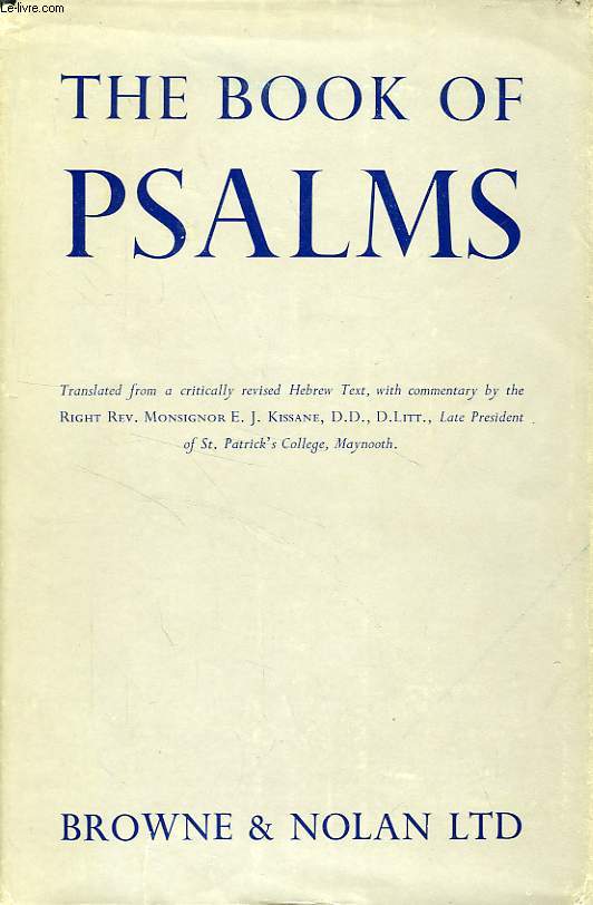 THE BOOK OF PSALMS, TRANSLATED FROM A CRITICALLY REVISED HEBREW TEXT