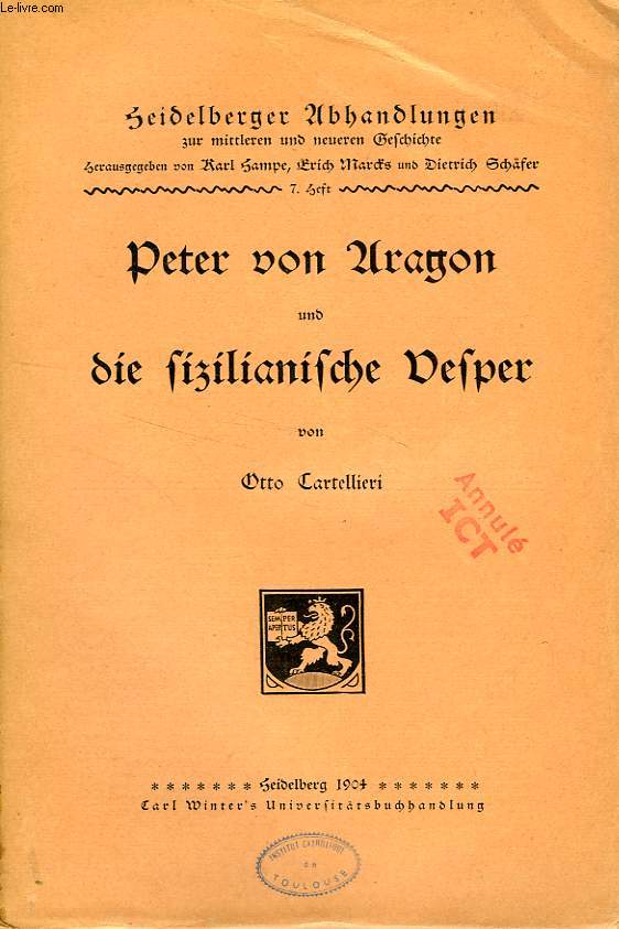 PETER VON ARAGON UND DIE SIZILIANISCHE VESPER