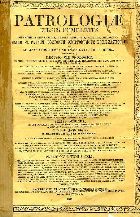 PATROLOGIAE CURSUS COMPLETUS, SERIES SECUNDA, TOMUS CXLI (UNICUS): SAECULUM XI, S. FULBERTI CARNOTENSIS EPISCOPI OPERA OMNIA, ACCEDUNT GUIDONIS ARETINI MUSICA, NECNON JOANNIS XIX, BENEDICTI IX, EPISTOLAE ET DIPLOMATA