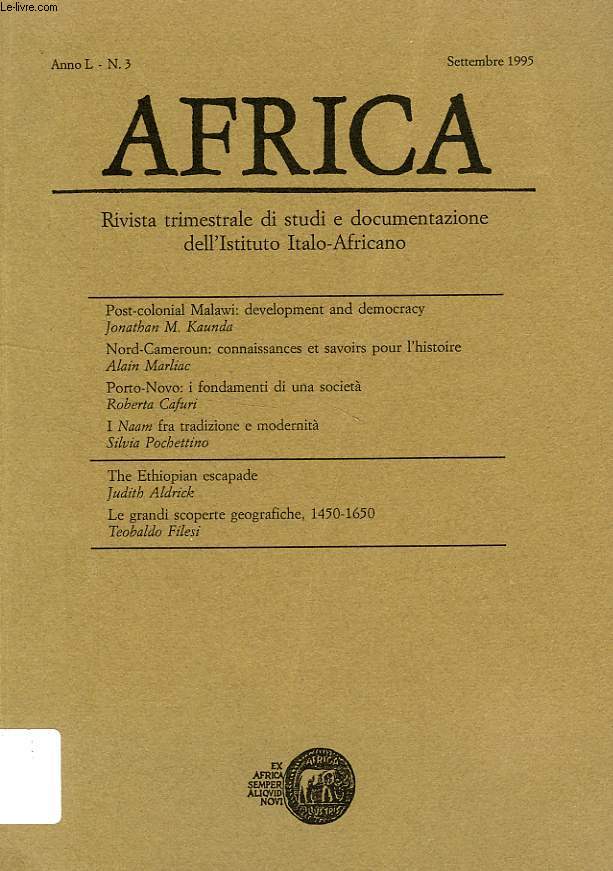 AFRICA, ANNO L, N. 3, SETT. 1995
