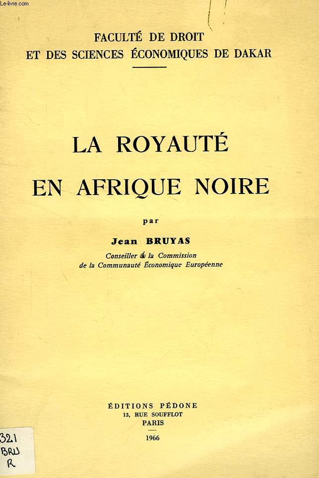 LA ROYAUTE EN AFRIQUE NOIRE