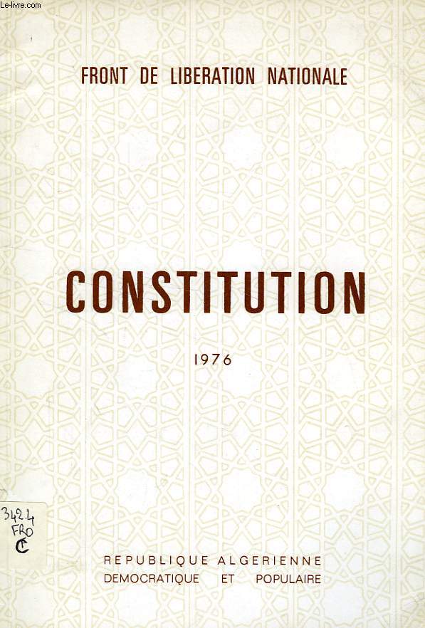 FRONT DE LIBERATION NATIONALE, CONSTITUTION 1976