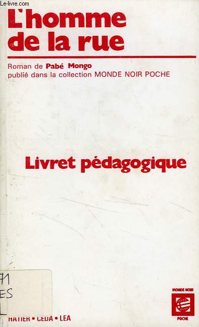 L'HOMME DE LA RUE, LIVRET PEDAGOGIQUE