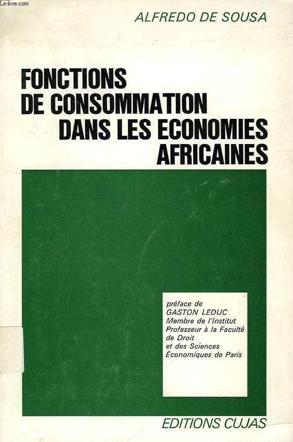 FONCTIONS DE CONSOMMATION DANS LES ECONOMIES AFRICAINES