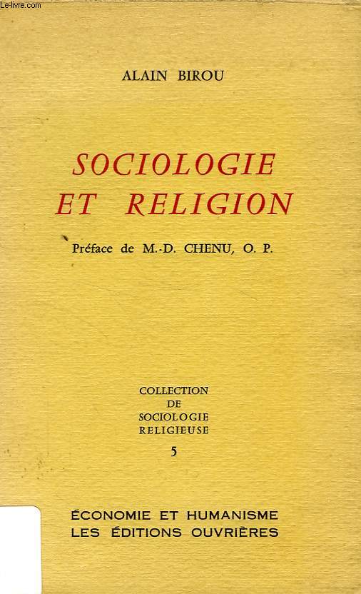 SOCIOLOGIE ET RELIGION