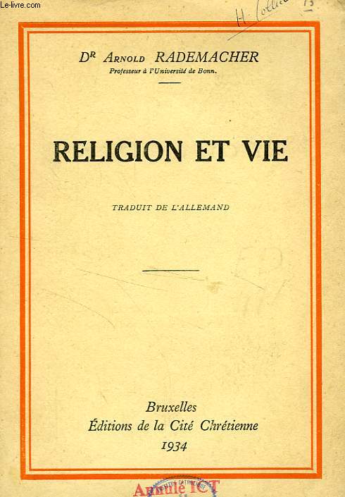 RELIGION ET VIE