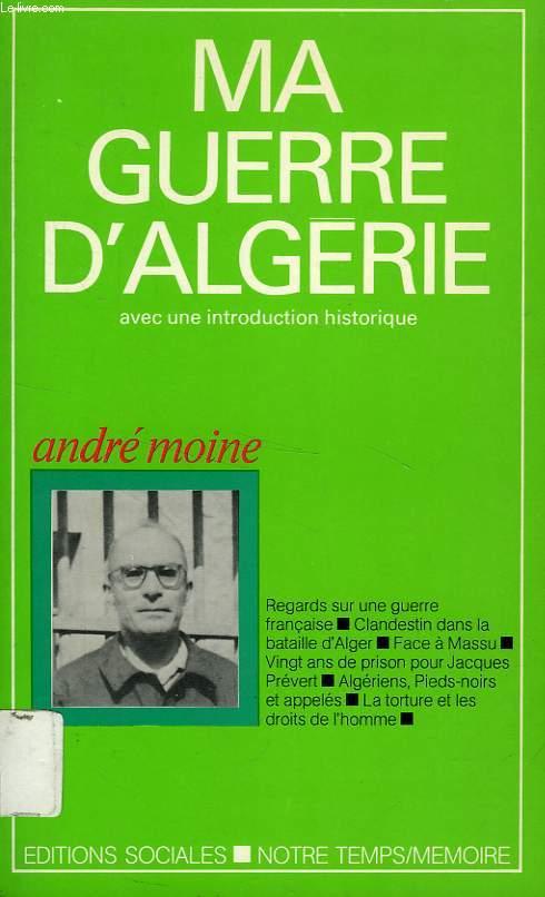 MA GUERRE D'ALGERIE