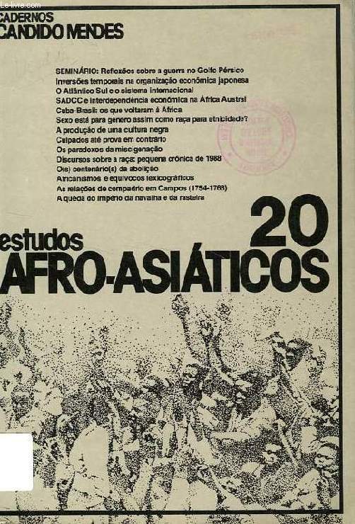 ESTUDOS AFRO-ASIATICOS, N 20, JUNHO DE 1991