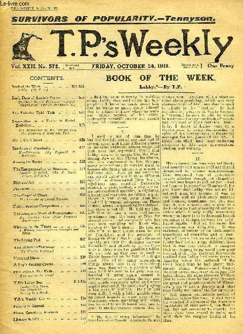 T.P.'S WEEKLY, VOL. XXII, N 572, OCT. 1913