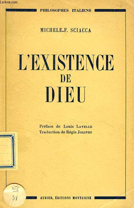 L'EXISTENCE DE DIEU