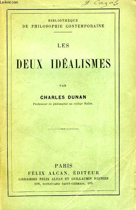 LES DEUX IDEALISMES