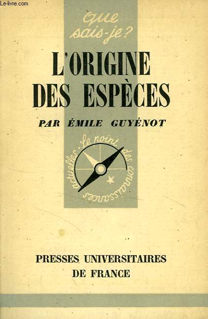 L'ORIGINE DES ESPECES