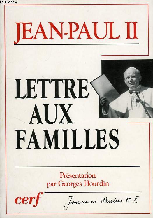 LETTRE AUX FAMILLES