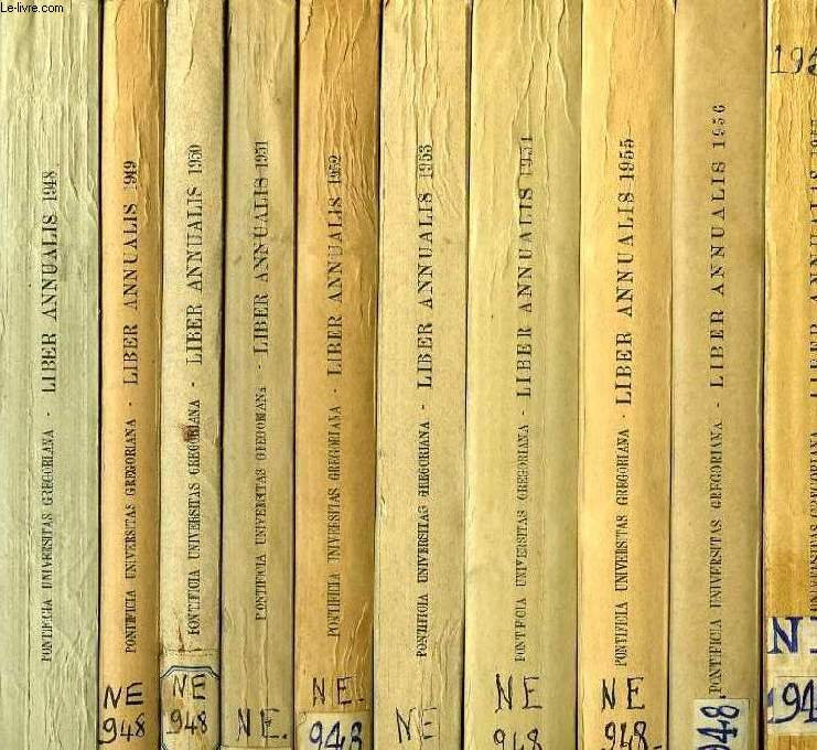LIBER ANNUALIS, 1948-1963, 15 VOLUMES