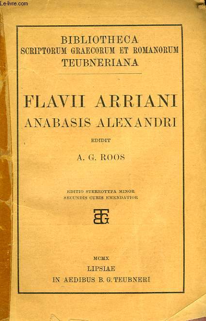 FLAVII ARRIANI ANABASIS ALEXANDRI