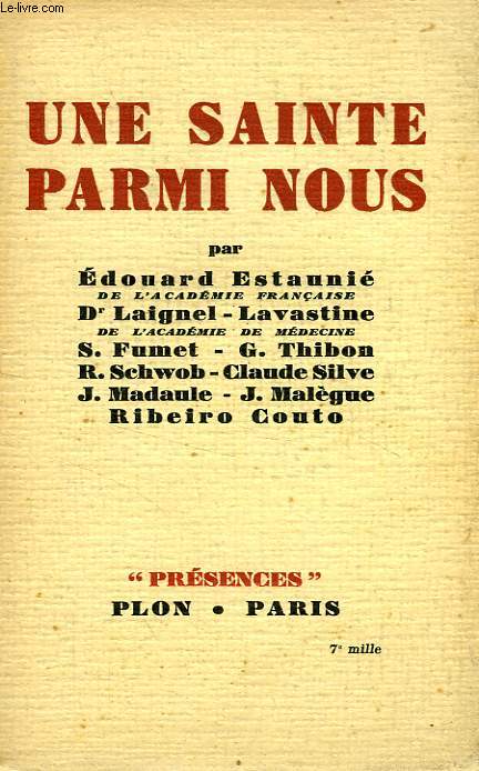 UNE SAINTE PARMI NOUS
