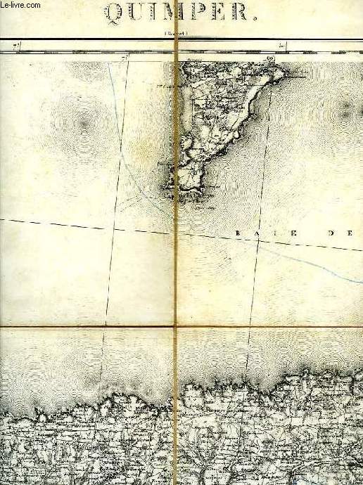 CARTE D'ETAT-MAJOR, N 72, QUIMPER