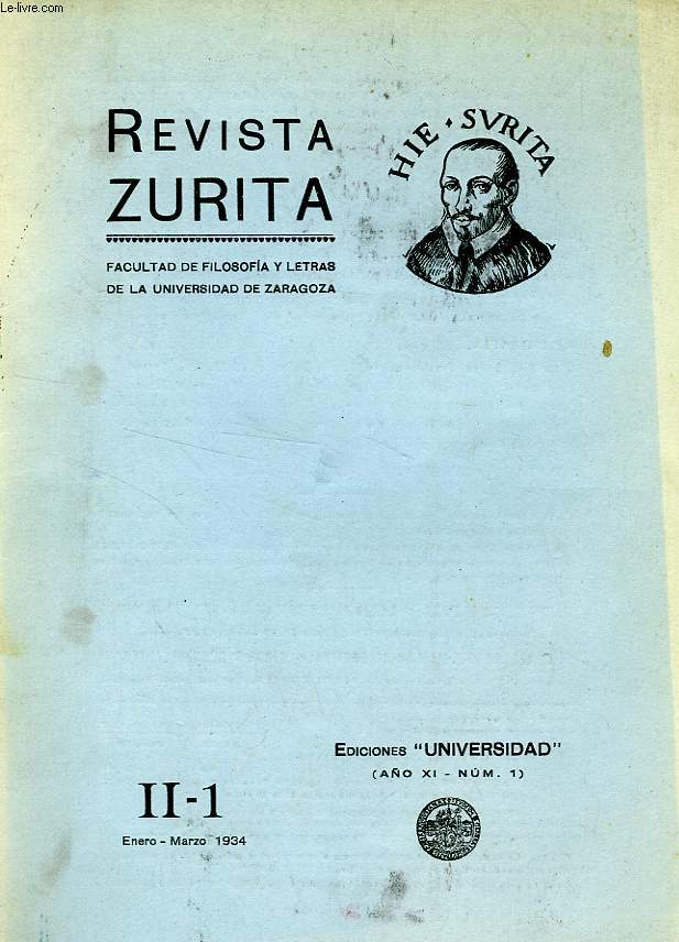 REVISTA ZURITA, II-1, ENERO-MARZO 1934