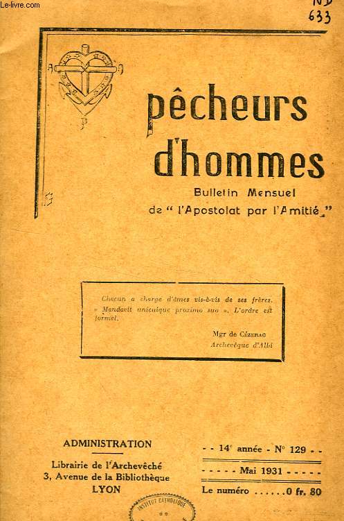 PECHEURS D'HOMMES, 14e ANNEE, N 129, MAI 1931