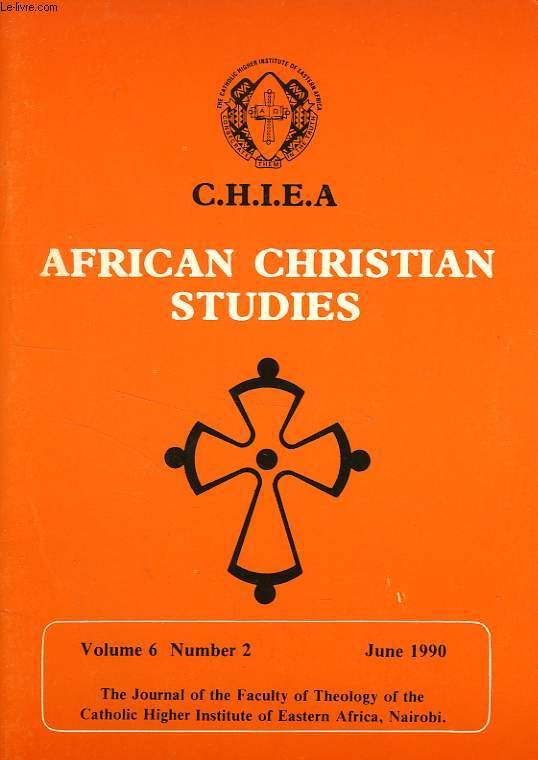 CHIEA, AFRICAN CHRISTIAN STUDIES, VOL. 6, N 2, JUNE 1990