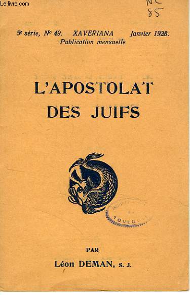 L'APOSTOLAT DES JUIFS