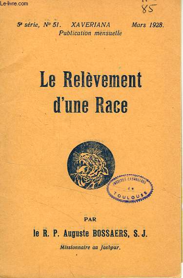 LE RELEVEMENT D'UNE RACE