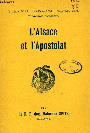 L'ALSACE ET L'APOSTOLAT