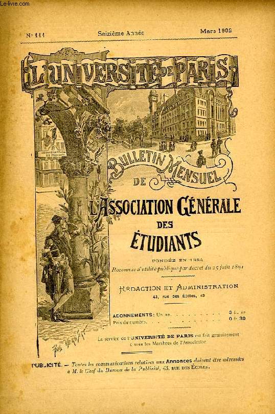 L'UNIVERSITE DE PARIS, 16e ANNEE, N 111, MARS 1902