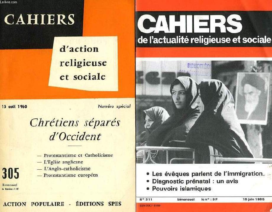 CAHIERS D'ACTION RELIGIEUSE ET SOCIALE, 1960-1985 (INCOMPLET)