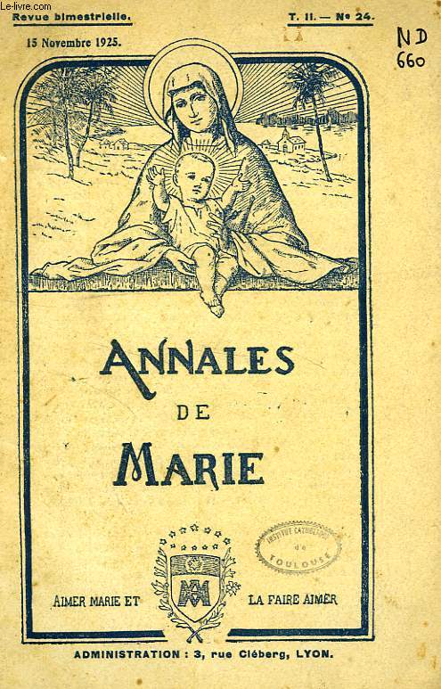 ANNALES DE MARIE, T. II, N 24, NOV. 1925