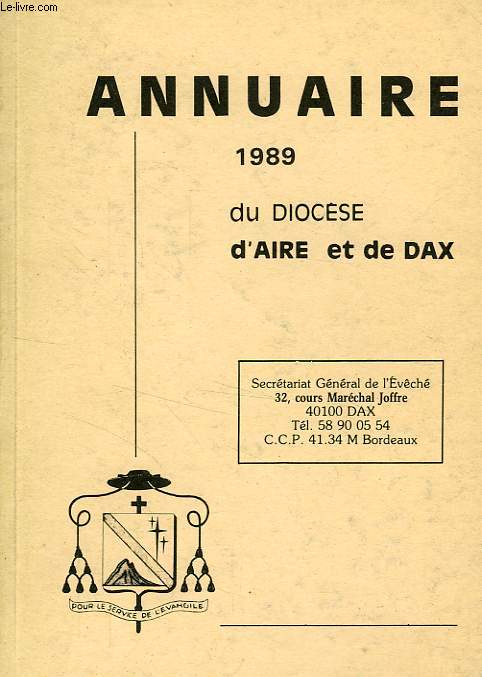 ANNUAIRE DU DIOCESE D'AIRE ET DE DAX, 1989