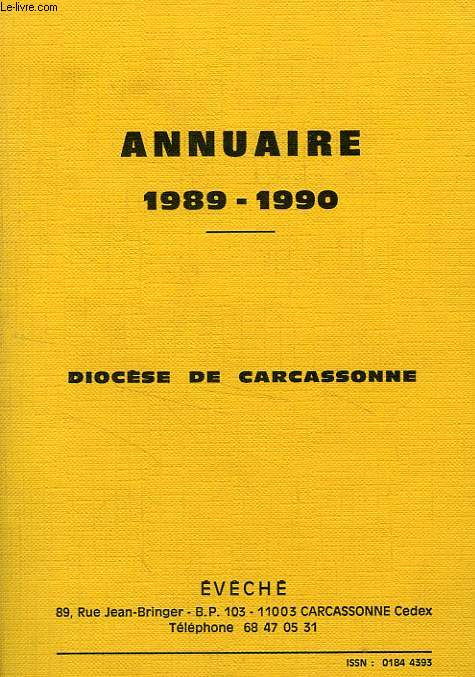 ANNUAIRE DU DIOCESE DE CARCASSONNE, 1989-1990
