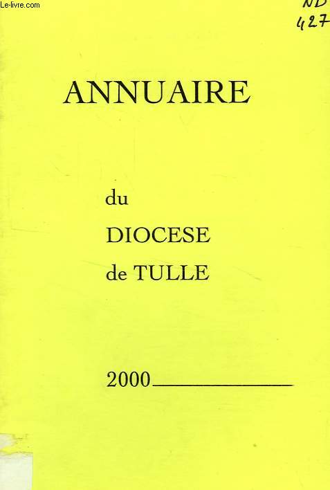 ANNUAIRE DU DIOCESE DE TULLE, 2000