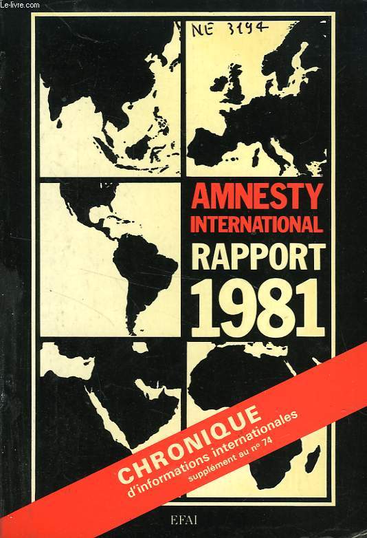 AMNESTY INTERNATIONAL, RAPPORT 1981