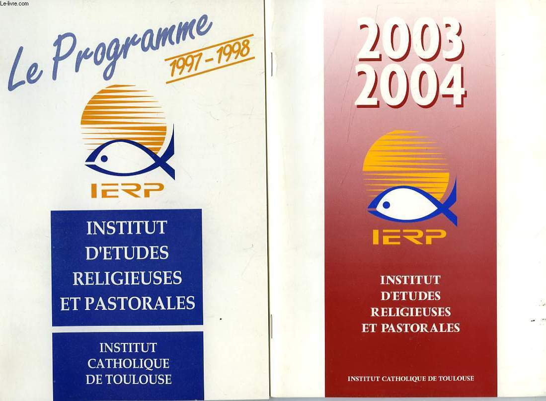 INSTITUT D'ETUDES RELIGIEUSES ET PASTORALES, LE PROGRAMME, 1997-2004
