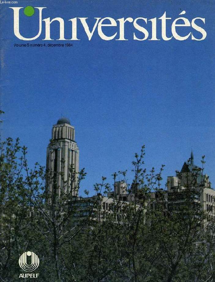 UNIVERSITES, 1984-1999, 34 NUMEROS (INCOMPLET)