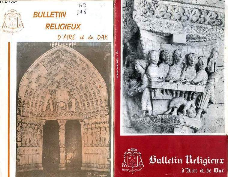 BULLETIN RELIGIEUX D'AIRE ET DE DAX, 1974-1977, 70 FASCICULES (INCOMPLET)