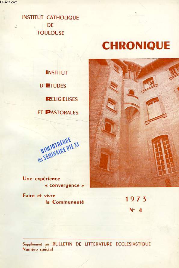 CHRONIQUE, N 4, 1973