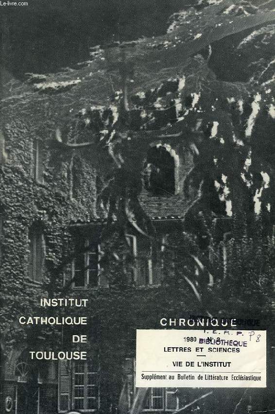 CHRONIQUE, N 2, 1980
